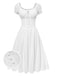 [Pré-vente] Robe blanche en coton de dentelle brodée années 1940