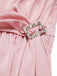 [Prévente] Robe rose satin col carré et nœud années 1920