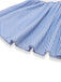 Robe plissée patchwork rayures bleues des années 1950