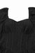 Robe corset bouffante noire en maille creuse des années 1950