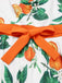 [Prévente] Robe orange à bretelles et nœud à la taille années 1950