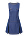 [Prévente] Robe bleue en jean à col bateau années 60