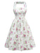 [Prévente] Robe lavande à bretelles et découpes dans le dos des années 1950