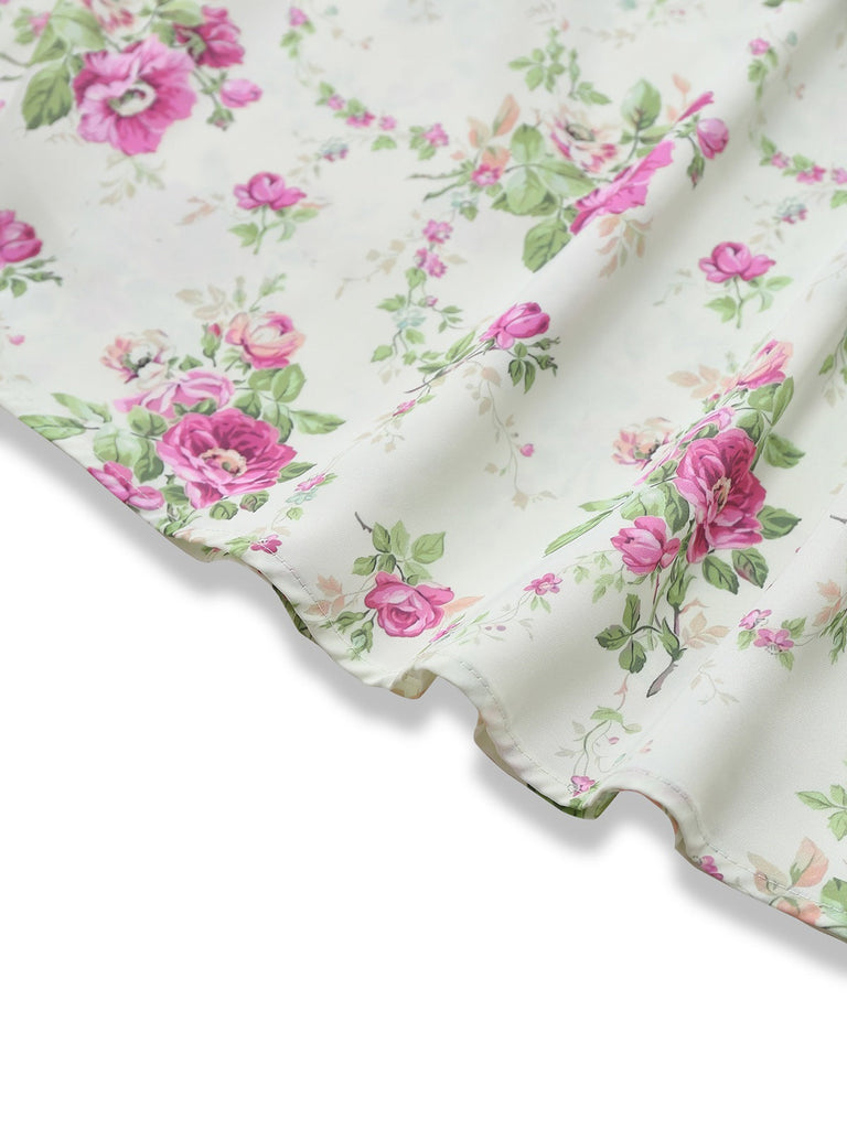 [Prévente] Robe lavande à bretelles et découpes dans le dos des années 1950