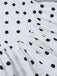 Robe tutu blanche à pois dos nu des années 1960