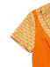 [Prévente] Robe orange à boutons en deux pièces années 1960