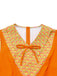[Prévente] Robe orange à boutons en deux pièces années 1960