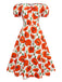 [Prévente] Robe rouge coquelicot à épaules dénudées années 1950