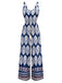 Combinaison bleue bohème à bretelles ceinture années 1970