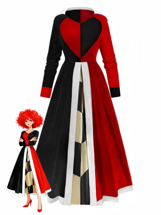 Robe de Reine de Cœur Halloween années 1930