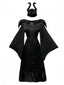 Ensemble robe noire Maléfique Halloween années 1930