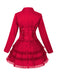 Veste croisée à revers et jupe superposée années 1950