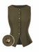 [Prévente] Gilet vert olive sans manches uni années 1960