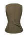 [Prévente] Gilet vert olive sans manches uni années 1960