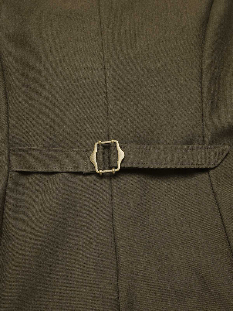 [Prévente] Gilet vert olive sans manches uni années 1960