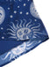 [Pré-vente] Robe bleue en maille col en cœur imprimée soleil lune et étoiles années 50