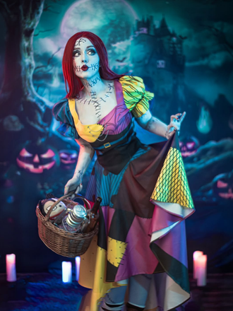 [Prévente] Robe de Sally The Nightmare multicolore années 1950