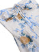 Robe multicolore fleur sans manches à bretelles années 1940