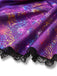 Robe violette à lacets en toile d'araignée Halloween années 1970