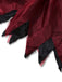 Robe rouge en maille et châle brodée style sorcière vampire Halloween des années 1980