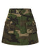 [Pré-vente] Mini-jupe verte en coton imprimé camouflage des années 1960