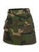[Pré-vente] Mini-jupe verte en coton imprimé camouflage des années 1960