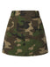 [Pré-vente] Mini-jupe verte en coton imprimé camouflage des années 1960