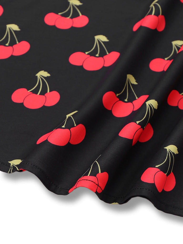 [Prévente] Robe rouge à col carré et fente bouffante années 40