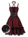 [Prévente] Robe corset rouge gothique à lacets années 1980