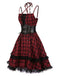 [Prévente] Robe corset rouge gothique à lacets années 1980