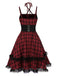 [Prévente] Robe corset rouge gothique à lacets années 1980