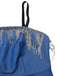 [Prévente] Robe crayon bleue en denim avec franges et strass années 60
