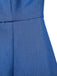 [Prévente] Robe crayon bleue en denim avec franges et strass années 60