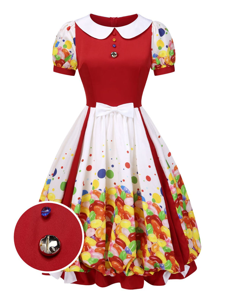 [Prévente] Robe bulle colorée distributeur de chewing-gum années 1950