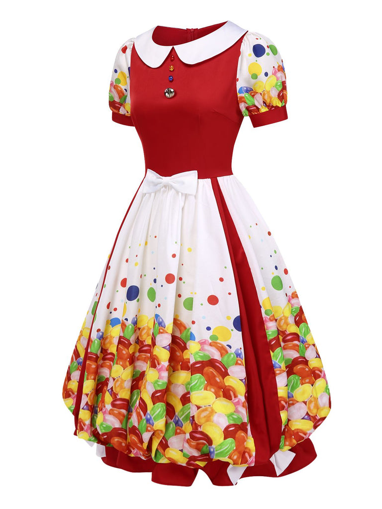 [Prévente] Robe bulle colorée distributeur de chewing-gum années 1950