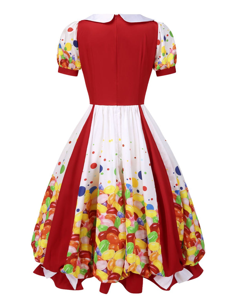 [Prévente] Robe bulle colorée distributeur de chewing-gum années 1950