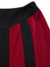 [Prévente] 2PCS haut court et pantalon colorblock Velvette noir années 40