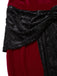 [Prévente] 2PCS Robe bandeau en velours et cape rouge et noire années 1930