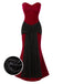 [Prévente] Robe rouge longue bandeau en velours années 1930