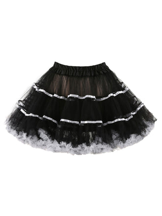 Jupon à reliure colorée en maille des années 1950