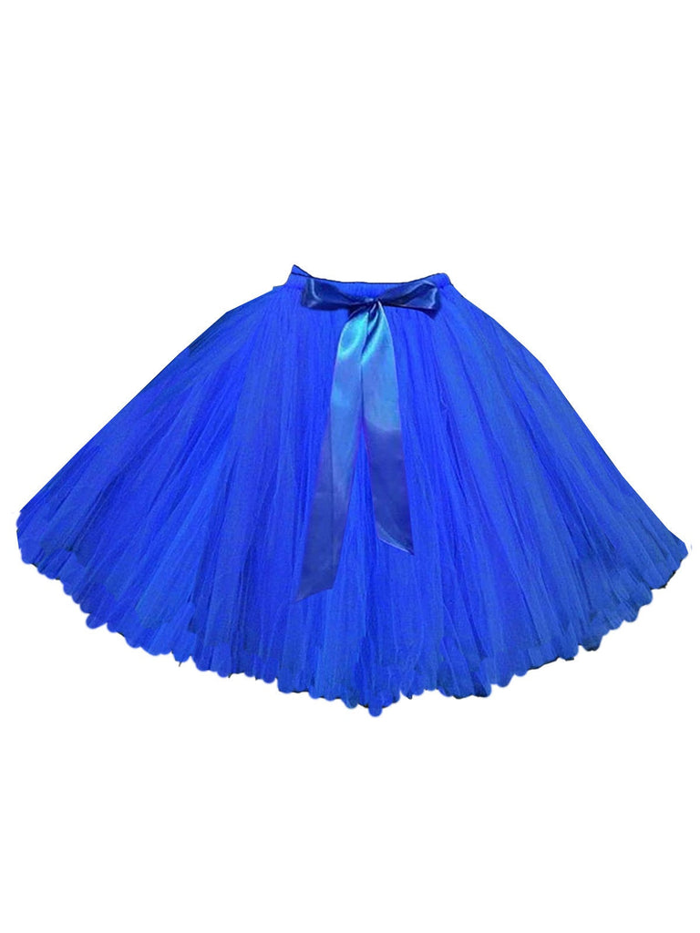 Jupon en maille avec nœud papillon des années 1950