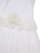 [Pré-vente] Robe patchwork blanche en dentelle des années 1920 avec collier de roses