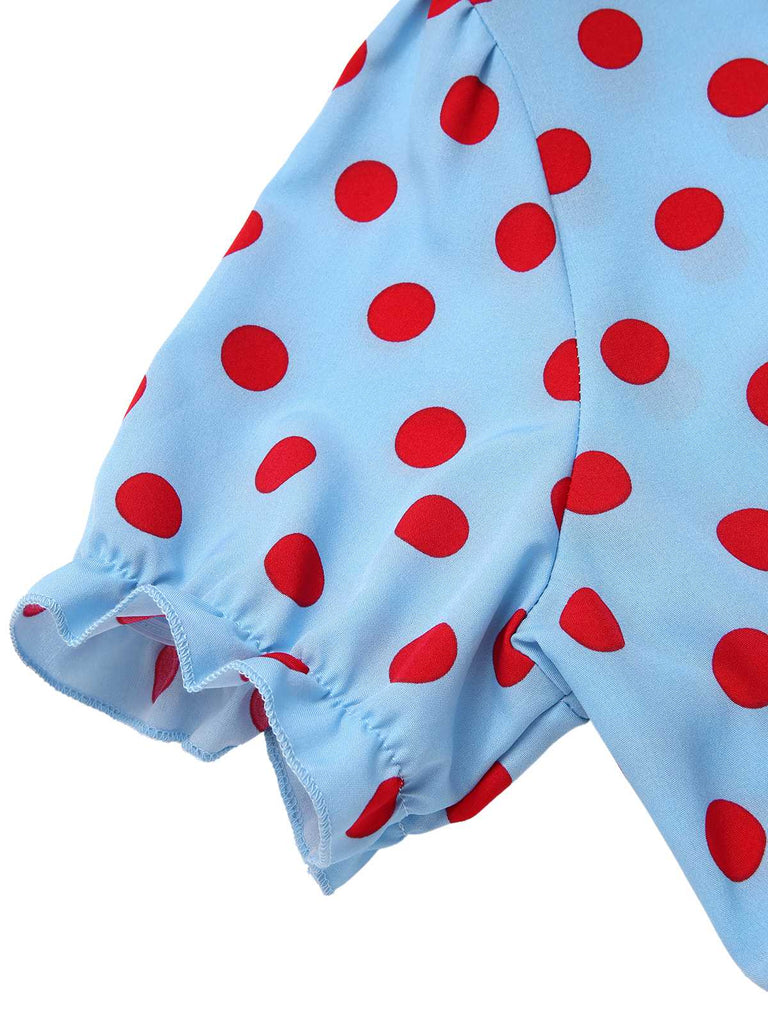 [Prévente] 2PCS robes à volants et à pois et jupe tablier en coton des années 40