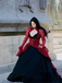 [Prévente] Robe victorienne rouge en dentelle à manches gigot des années 1980