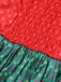 Robe bustier verte à pois style Grinch Martha Cosplay des années 1930