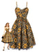 [Prévente] Robe en dentelle en léopard et papillons années 1950