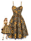 [Prévente] Robe en dentelle en léopard et papillons années 1950