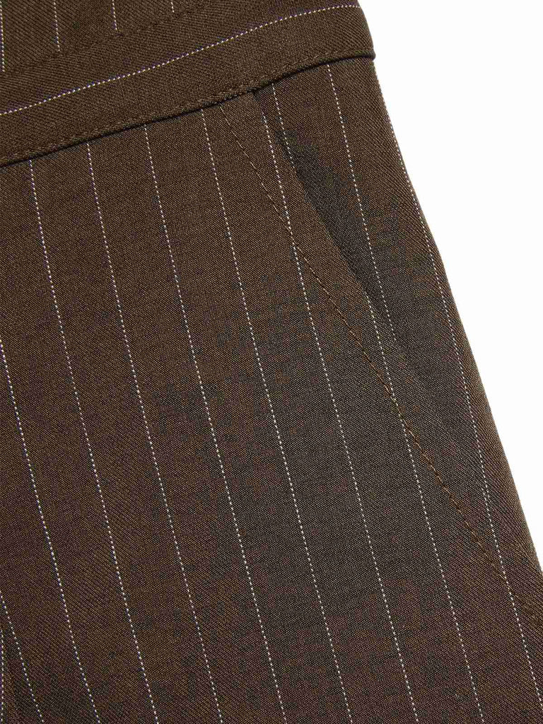 [Prévente] Combinaison noire à rayures verticales en maille années 1930