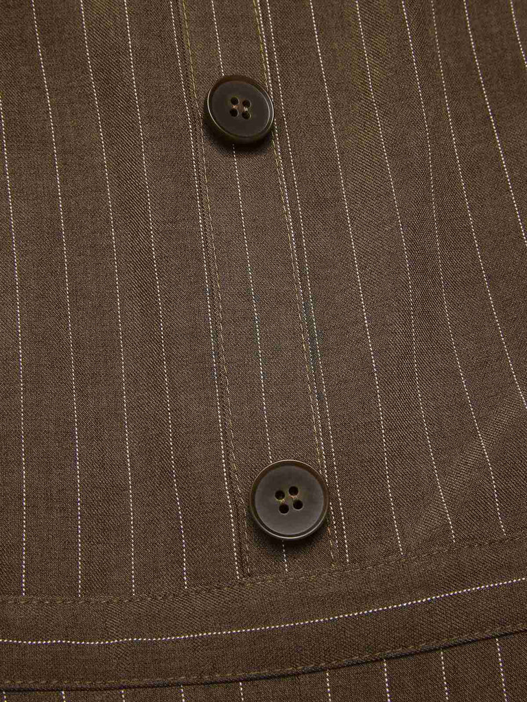 [Prévente] Combinaison noire à rayures verticales en maille années 1930