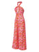 [Prévente] Combinaison rose licou avec motif psychédélique années 60